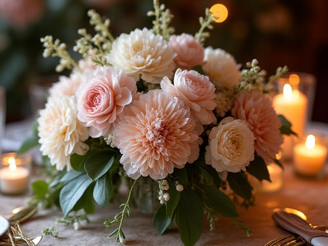 Elegant centerpieces for a charity gala fundraiser