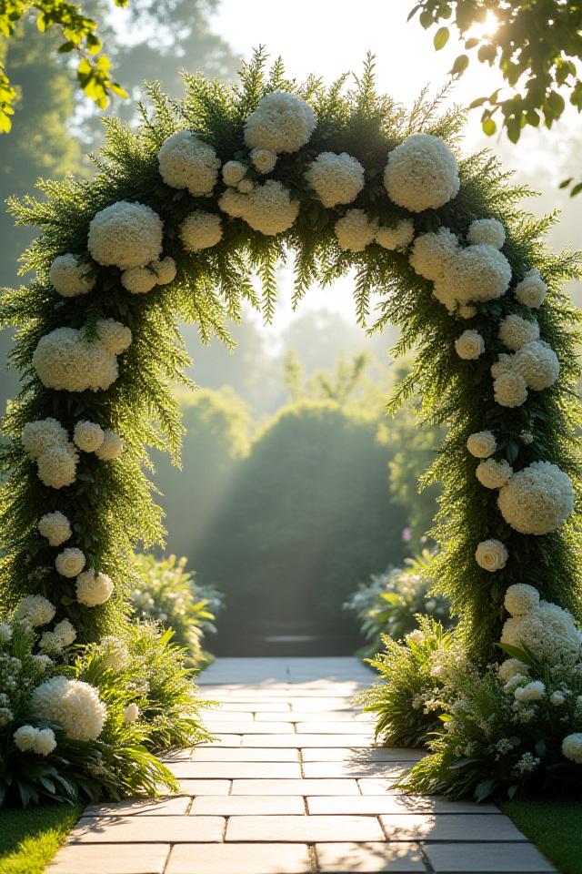 Breathtaking floral arch for a Melbourne outdoor wedding ceremony