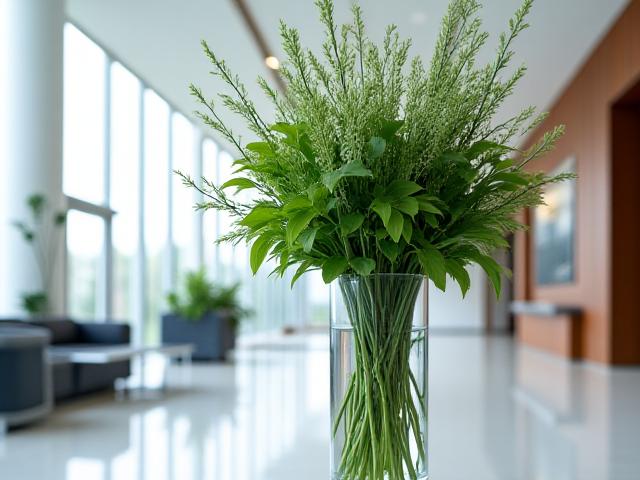 Corporate lobby floral arrangement