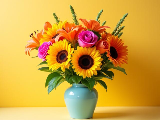 Bright and cheerful birthday bouquet