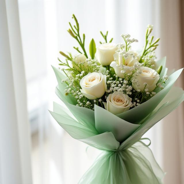 Peaceful White Sympathy Bouquet
